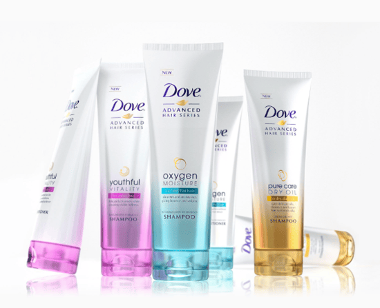 dove consistent packaging design